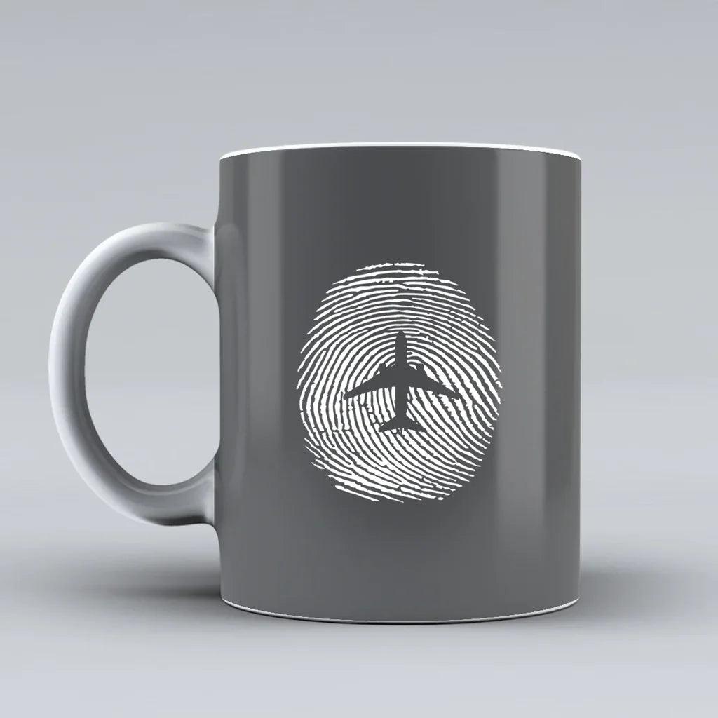 Customisable Aviation Finger Print Mug - view 8