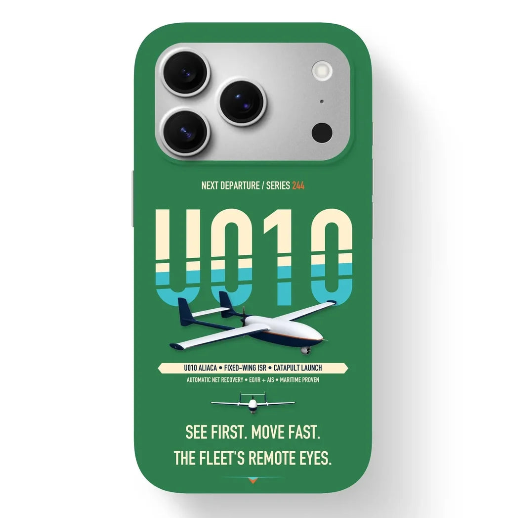 Airbus U010 Aliaca Fixed-wing Case design on green iphone case