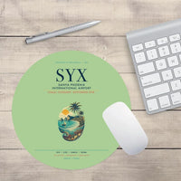 Thumbnail for Sanya Phoenix International Airport (SYX) design on light green round mouse pad