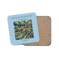 Thumbnail for The Gold Rush Wings - Designed Coasters design on light blue 1-piece