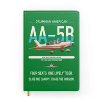 Thumbnail for Grumman American AA-5B Tiger design on green notebook
