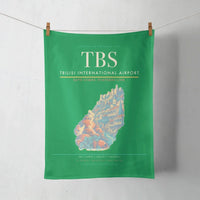 Thumbnail for Tbilisi International Airport (TBS) design on green towel