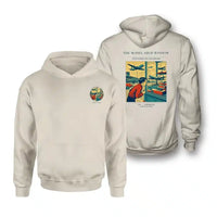 Thumbnail for VINTAGE G4381 - The Model Shop Window - Double-Side Hoodie design on khaki double side