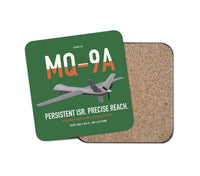 Thumbnail for MQ-9A Reaper design on green 1 piece coaster
