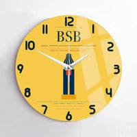Thumbnail for Brasilia - Presidente Juscelino Kubitschek International Airport BSB Wall-Clock No-Frame - Yellow