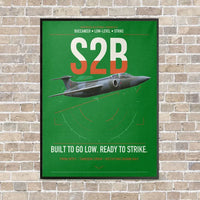 Thumbnail for Blackburn Buccaneer S2B vertical canvas print - framed - green background