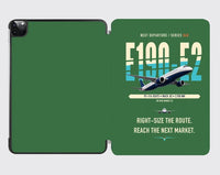 Thumbnail for Embraer E190-E2 design on green ipad tablet case