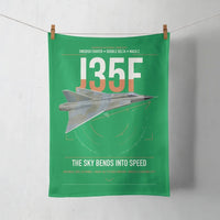 Thumbnail for Saab J 35F Draken design on green towel