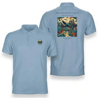 Thumbnail for VINTAGE G4094 - The Maintenance Dock - Double-Side Polo T-Shirt design on lightblue