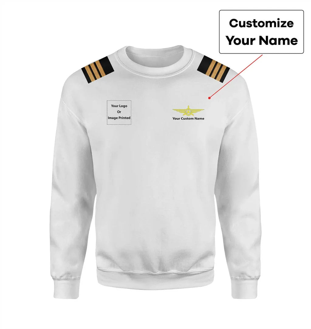 Customisable Pilot Epaulettes 3D Sweatshirt - view 8
