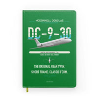 Thumbnail for McDonnell Douglas DC-9-30 design on green notebook