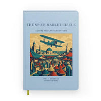 Thumbnail for VINTAGE G4498 - The Spice Market Circle - Designed Notebooks design on lightblue