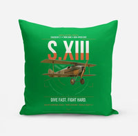 Thumbnail for SPAD S.XIII C.1 design on green pillow