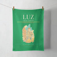 Thumbnail for Lublin Airport (LUZ) design on green towel