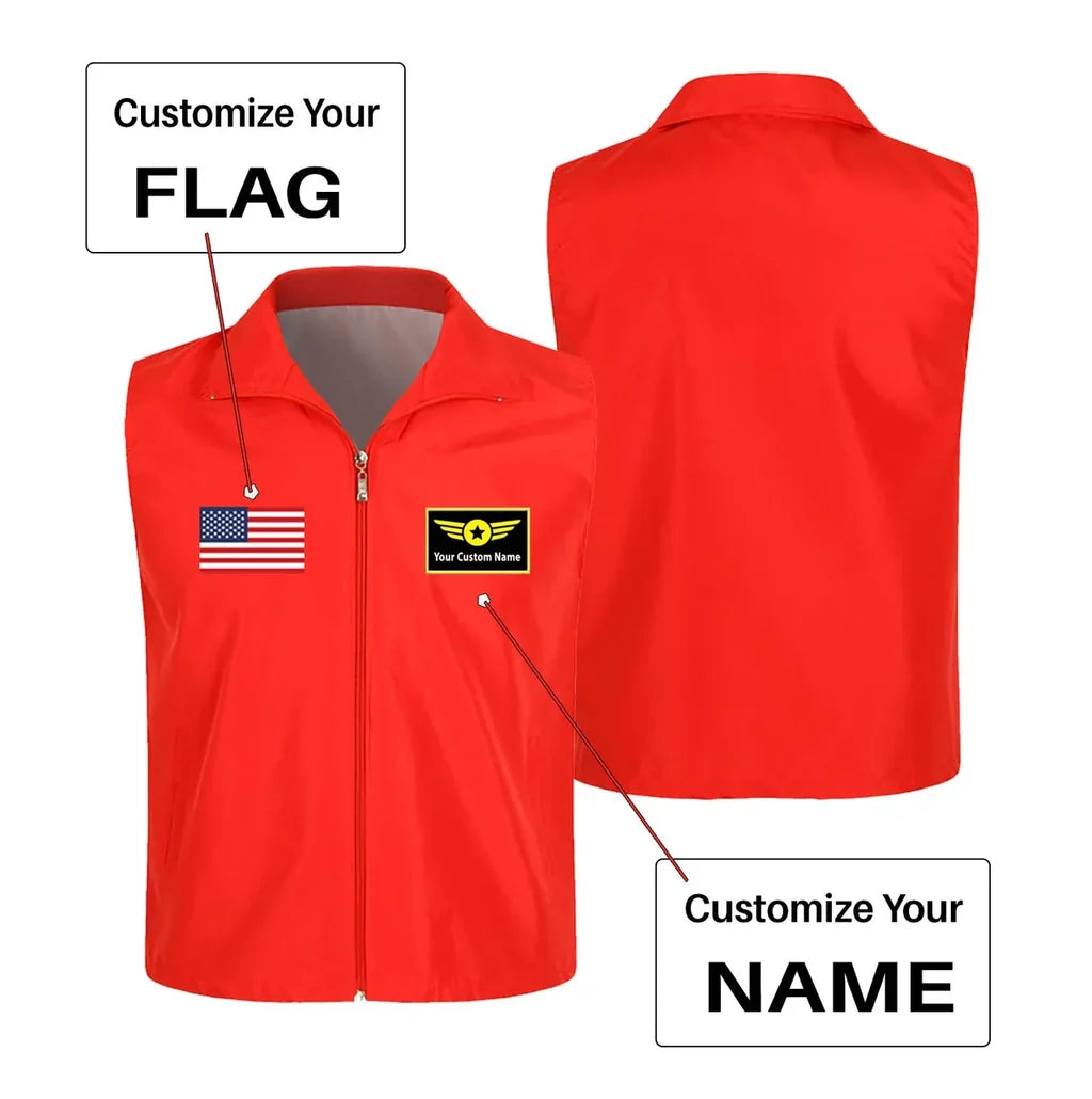 Customisable Flag & Name Vest - view 8