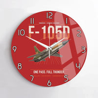 Thumbnail for F-105D Thunderchief design on red no frame wall clock