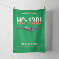 Thumbnail for HC-130J COMBAT KING II design on green towel