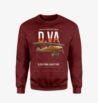 Thumbnail for Albatros D.Va design on wine red sweatshirt