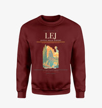 Thumbnail for Leipzig–Halle Airport (LEJ) design on wine red sweatshirt