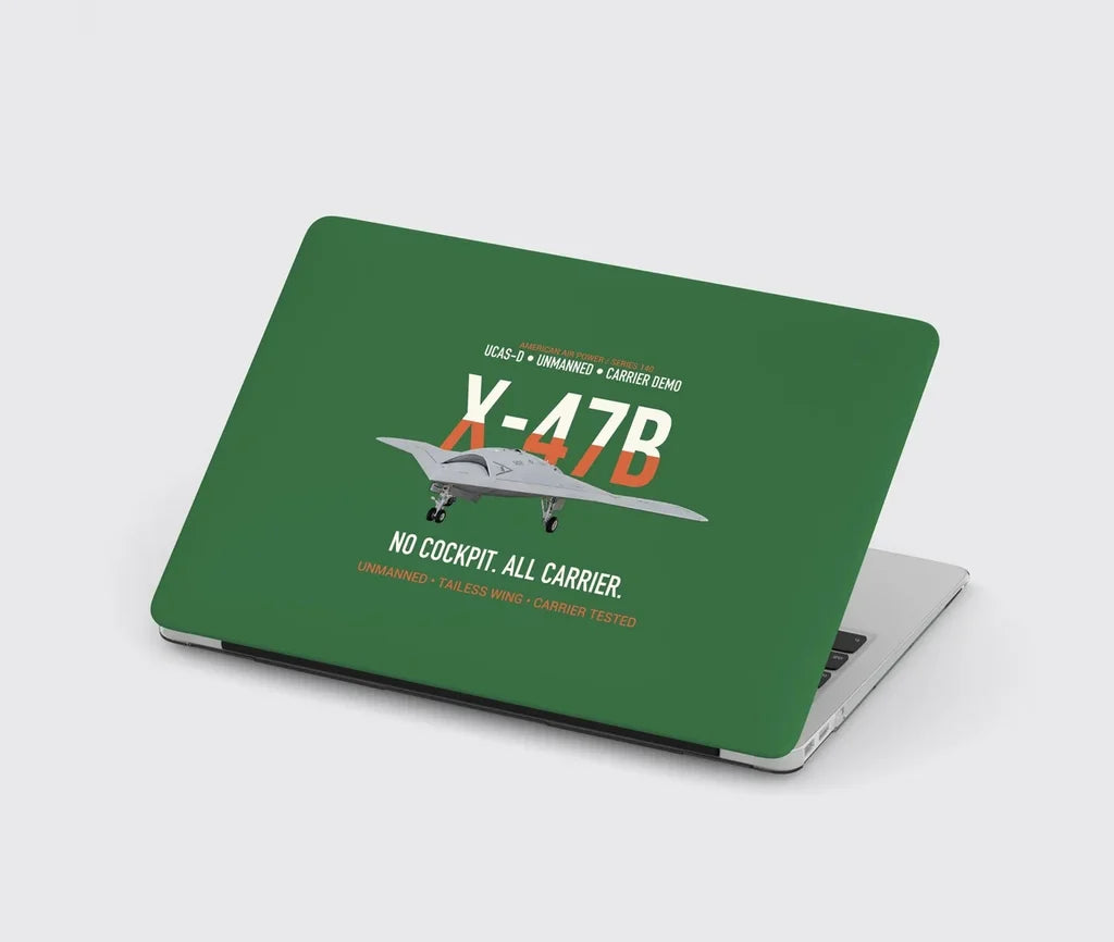 X-47B UCAS-D Carrier Wing Without a Cockpit design on green MacBook case