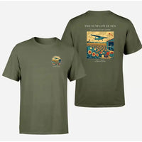 Thumbnail for VINTAGE G4391 - The Sunflower Sea - Double-Side T-Shirt design on greenarmy double side t shirt