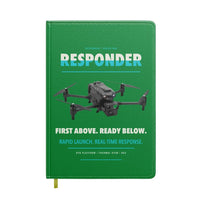 Thumbnail for BRINC Responder design on green notebook