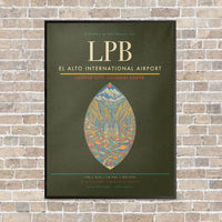 Thumbnail for El Alto International Airport LPB - Canvas Framed - Green Army