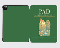 Thumbnail for Paderborn Lippstadt Airport (PAD) design on green ipad tablet case