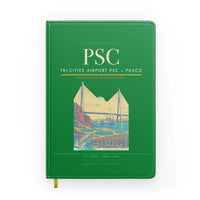 Thumbnail for Tri-Cities Airport (PSC) design on green notebook