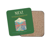 Thumbnail for Governor Francisco Gabrielli International Airport (MDZ) design on green 1 piece coaster