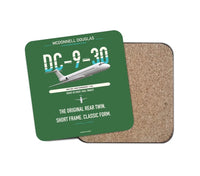Thumbnail for McDonnell Douglas DC-9-30 design on green 1 piece coaster