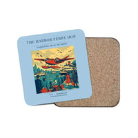 Thumbnail for The Harbor Ferry Hop - Designed Coasters design on light blue 1-piece