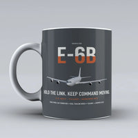 Thumbnail for E-6B Mercury design on gray ceramic mug, double-side print