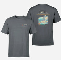 Thumbnail for Grenoble-Isère Airport (GNB) design printed on gray double-side t-shirt