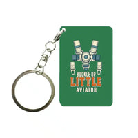 Thumbnail for SIGNAL 356 - Buckle Up Little Aviator - Key Chain design on green key chain