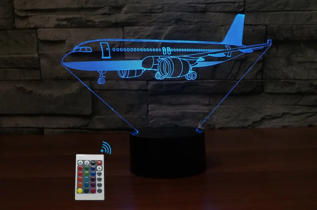 Customisable Airbus A320 3D Lamp - view 9
