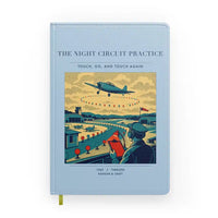 Thumbnail for VINTAGE G4395 - The Night Circuit Practice - Designed Notebooks design on lightblue