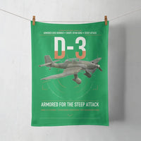 Thumbnail for Junkers Ju 87D-3 design on green towel
