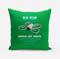 Thumbnail for DJI Flip design on green pillow