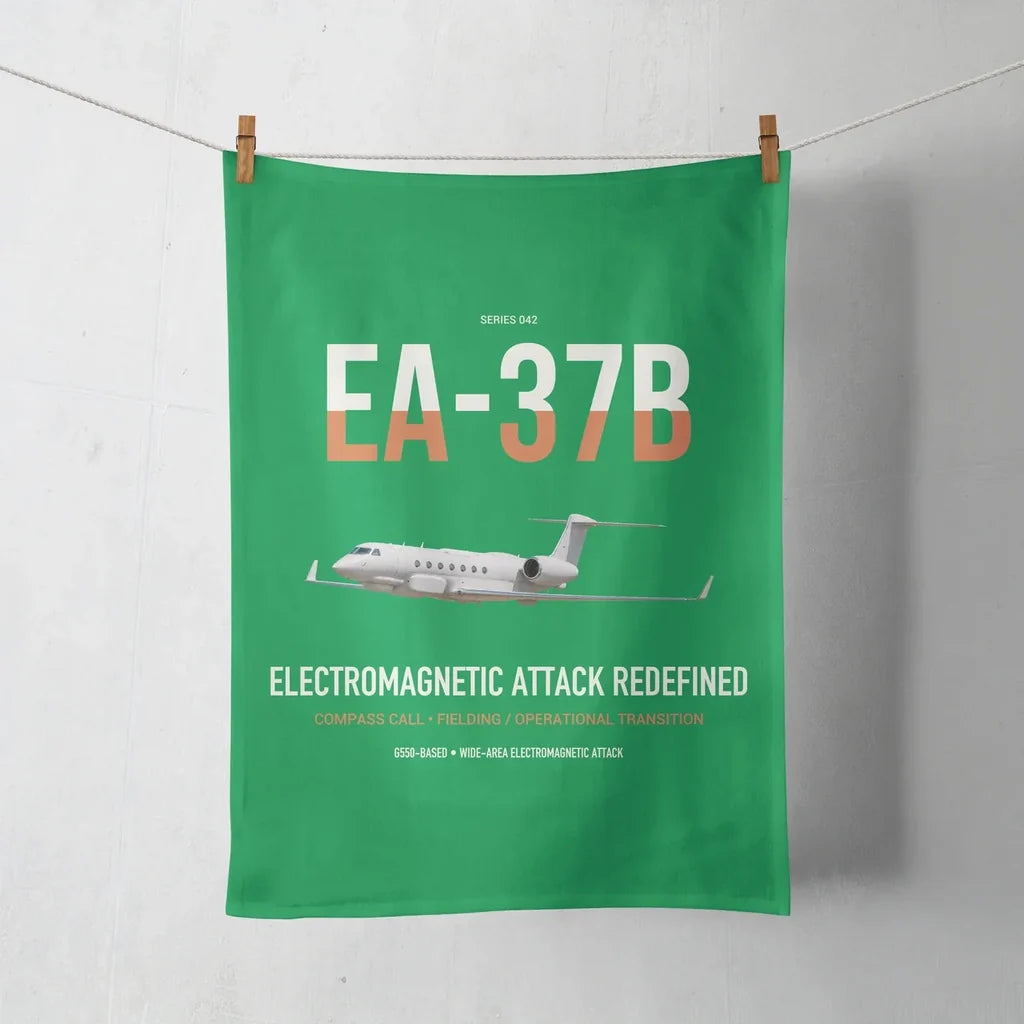 EA-37B Compass Call design on green towel