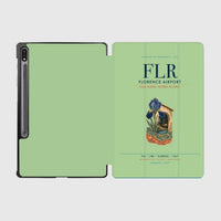 Thumbnail for Florence Airport (FLR) design on light green samsung tablet tablet case