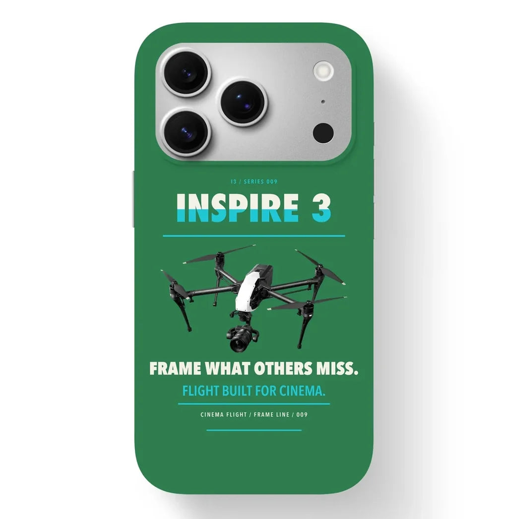 DJI Inspire 3 Case design on green iphone case
