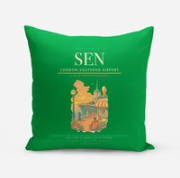 Thumbnail for London Southend Airport (SEN) design on green pillow