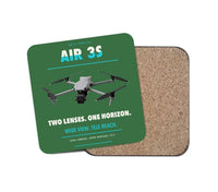 Thumbnail for DJI Air 3S design on green 1 piece coaster