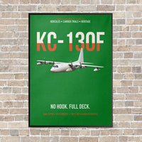 Thumbnail for KC-130F BuNo 149798 vertical canvas print - framed - green background