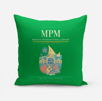 Thumbnail for Maputo International Airport (MPM) design on green pillow