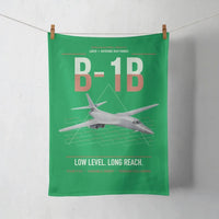 Thumbnail for B-1B Lancer design on green towel