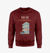 Thumbnail for Mobile Regional Airport (MOB) design on wine red sweatshirt
