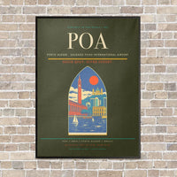 Thumbnail for Porto Alegre - Salgado Filho International Airport POA - Canvas Framed - Green Army