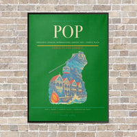 Thumbnail for Gregorio Luperón International Airport POP — Puerto Plata vertical canvas print - framed - green background